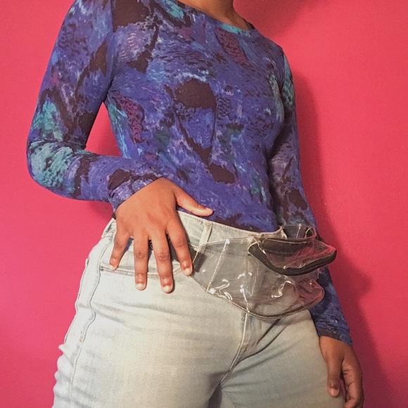 Sheer Patterned Top - Picture 3 of 4